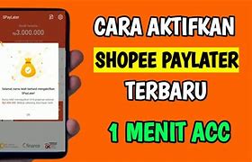 Cara Aktifkan Shopee Paylater Yg Di Bekukan